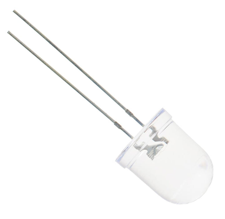 White 10mm LED Water Clear 20,000mcd 20°