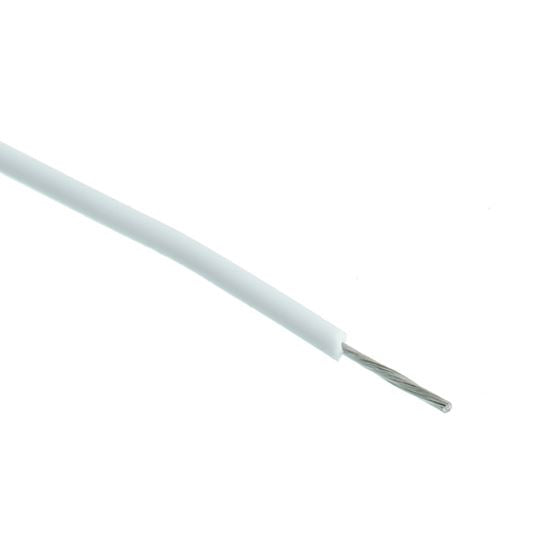 White Silicone Lead Wire 30AWG 11/0.08mm (price per metre)