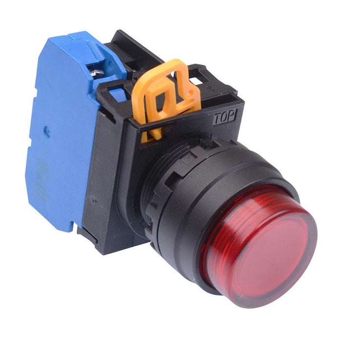 IDEC Red 12V illuminated 22mm Momentary Push Button Switch NO IP65 YW1L-M2E10Q3R