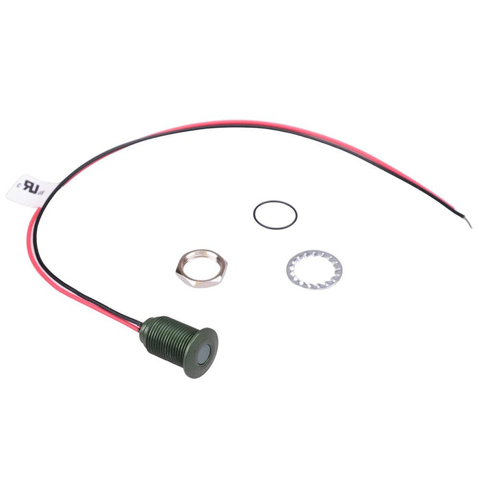 Q10F5AGXXHG24E Hyper Bright Green 10mm 24VDC LED Panel Indicator IP67 APEM