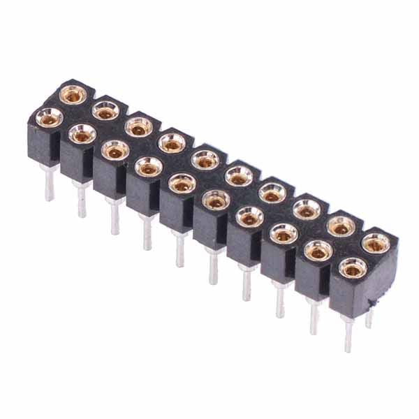 20 Pin Double Row Turned Pin Socket Connector 2.54mm
