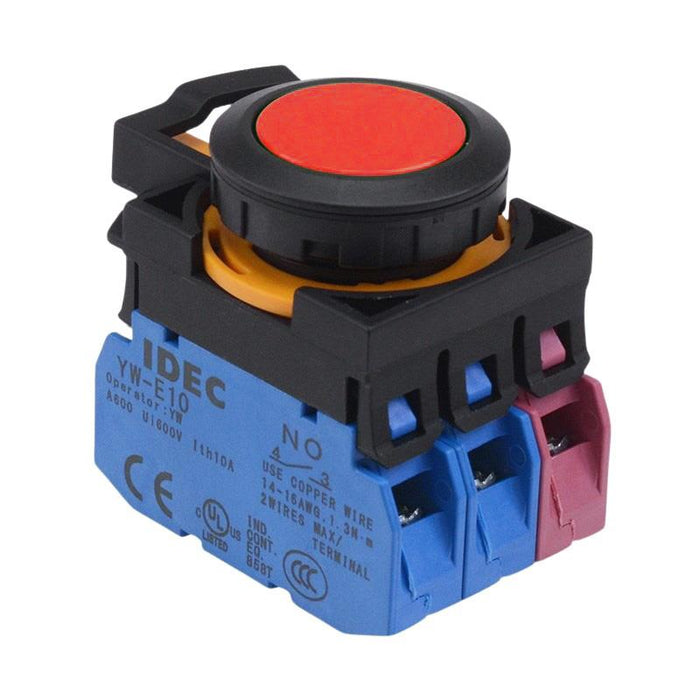 CW1B-M1E21R Red Momentary Push Button Switch 2NO-1NC IP65 IDEC