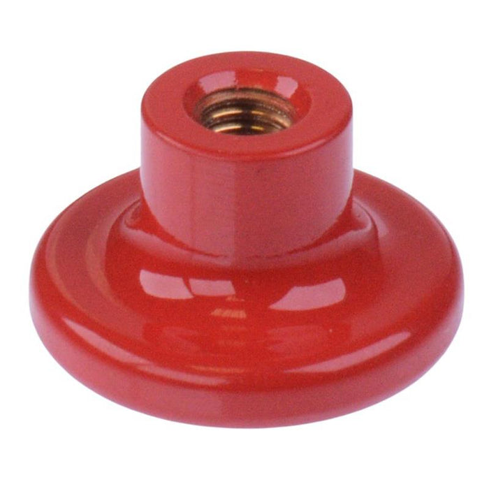 U6326 APEM Red Brass Mushroom Actuator for 13000 Series Push Button Switch
