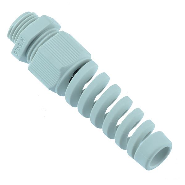 M16 Grey Nylon Spiral Cable Gland IP68 50011M16BS703508