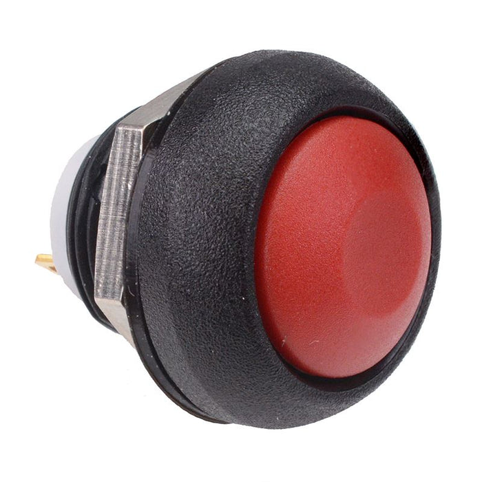 ISR3SAD600160 APEM Red Momentary 12mm Push Button SPST IP67