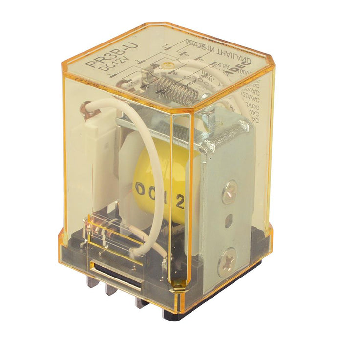 RR3B-UDC12V 12VDC Plug In Power Industrial Relay 10A 3PDT IDEC