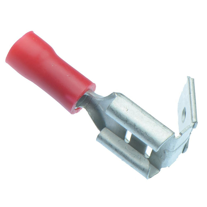 Red 6.3mm Piggyback Crimp Connector (Pack of 100)