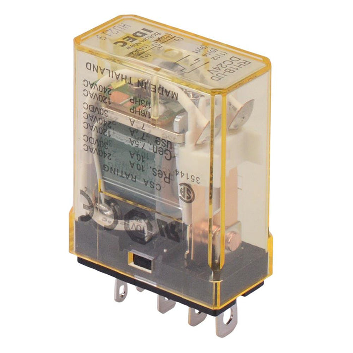 RH1B-UDDC24V 24VDC Plug In Compact Power Relay with Diode 10A SPDT IDEC