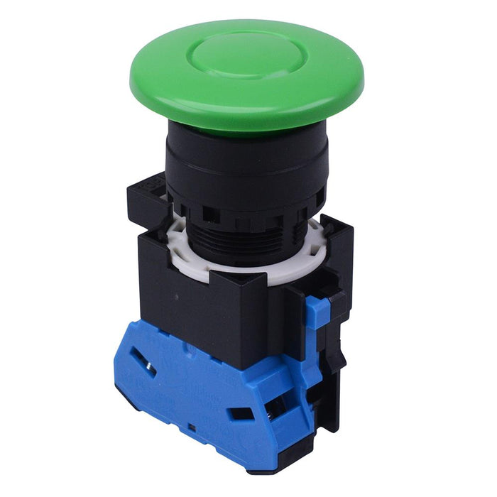 HW1B-M4F10G Green 22mm Mushroom Momentary Push Button Switch NO IDEC