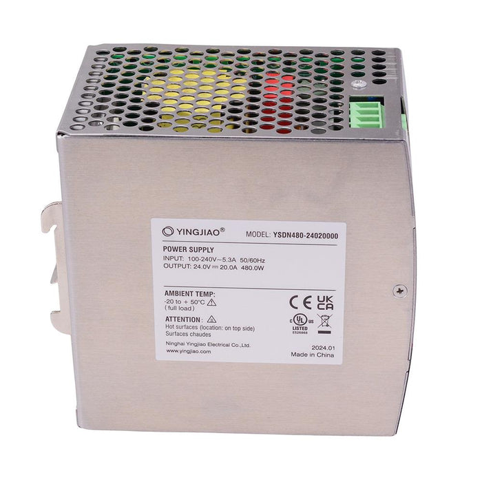 24VDC 480W DIN Rail Power Supply