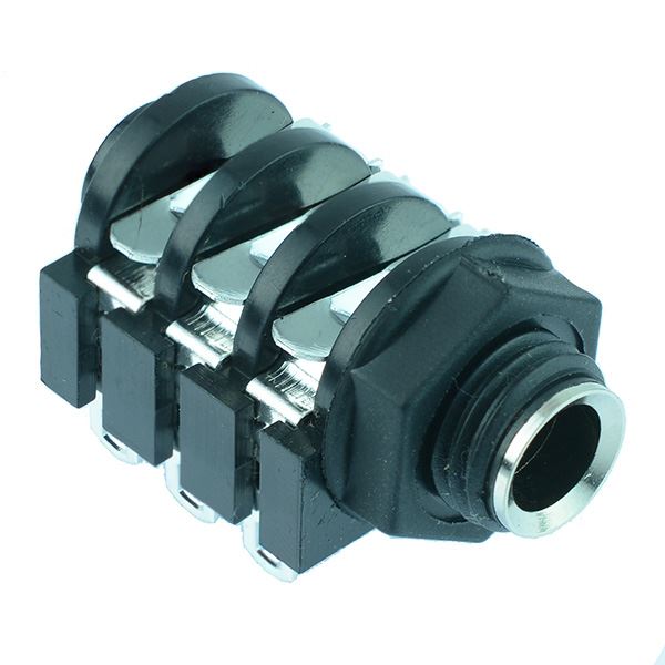 6.35mm Chassis Mount Stereo Jack Socket