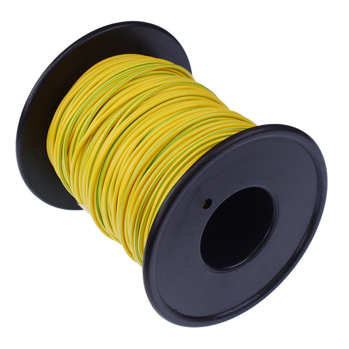 Yellow/Green 16/0.2mm Stranded Copper Cable 50M