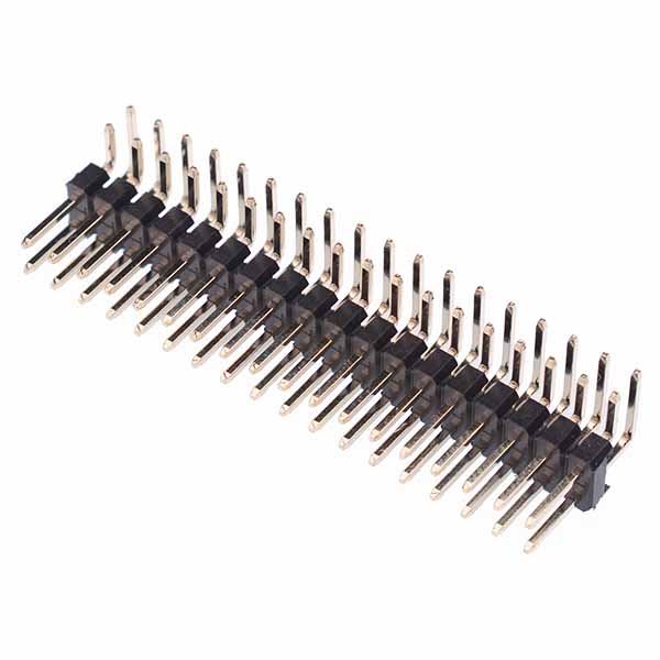 36-Way Double Row Right Angle Male Header 2.54mm