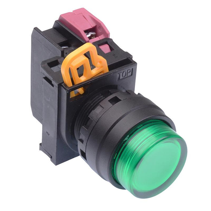 IDEC Green 12V illuminated 22mm Maintained Push Button Switch NC IP65 YW1L-A2E01Q3G