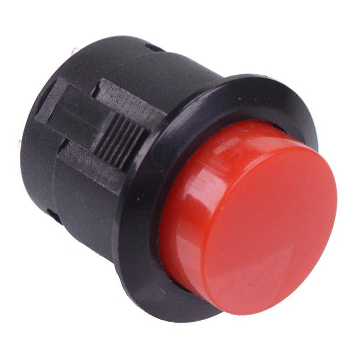 Red Push-Fit 16mm Momentary Off-(On) Push Button Switch 3A SPST