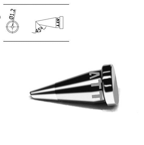 1.2mm Sloped Conical Soldering Iron Tip T800-1.2C ATTEN