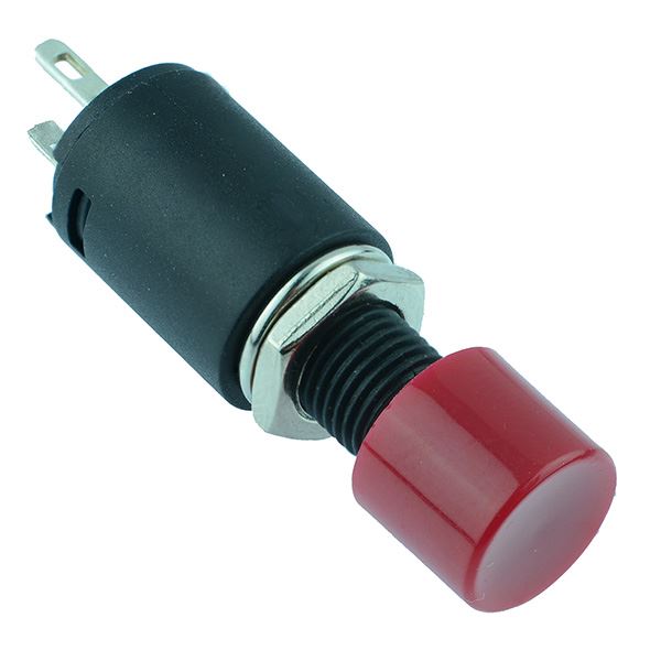 Red On-Off Latching Large Button Push Switch SPST R13-512B2