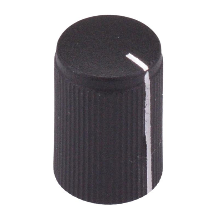 FC7249 Black Aluminium 6mm Splined Knob 15 x 10mm CLIFF