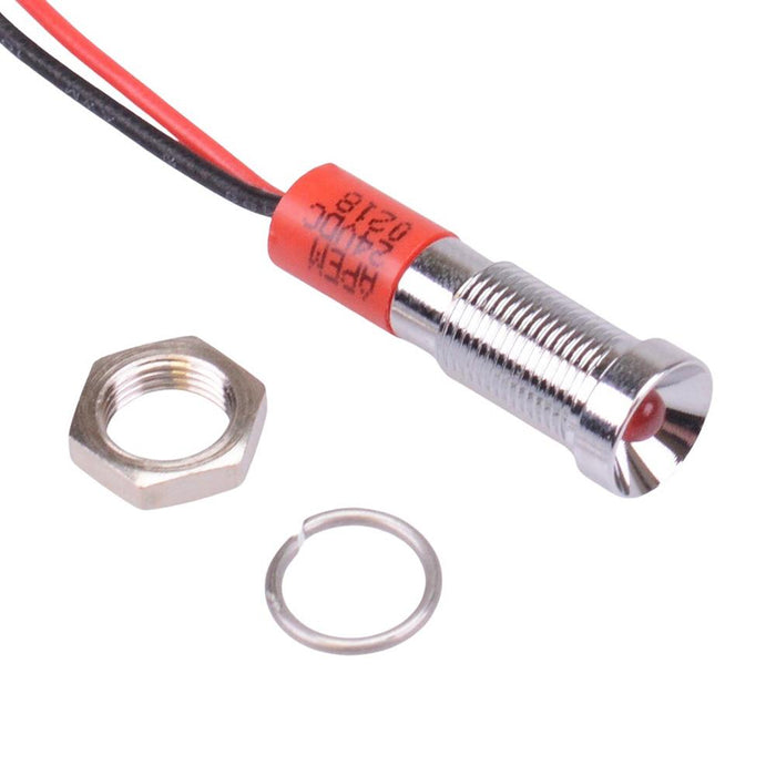Q6R3CXXR24 Red Recessed 6mm 24VDC LED Panel Indicator APEM