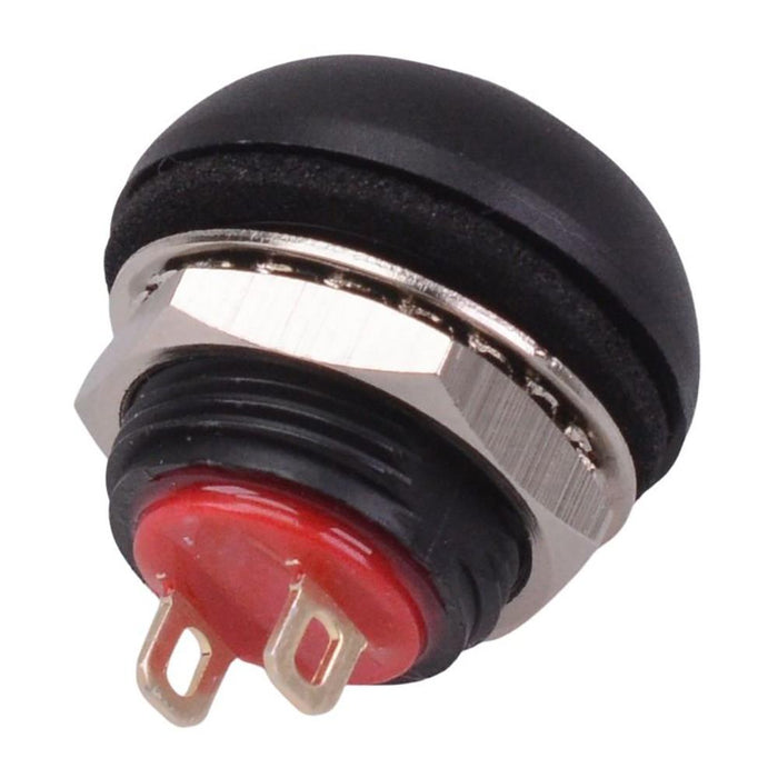 Green Off-(On) Momentary 12mm Round Push Button Switch SPST IP67