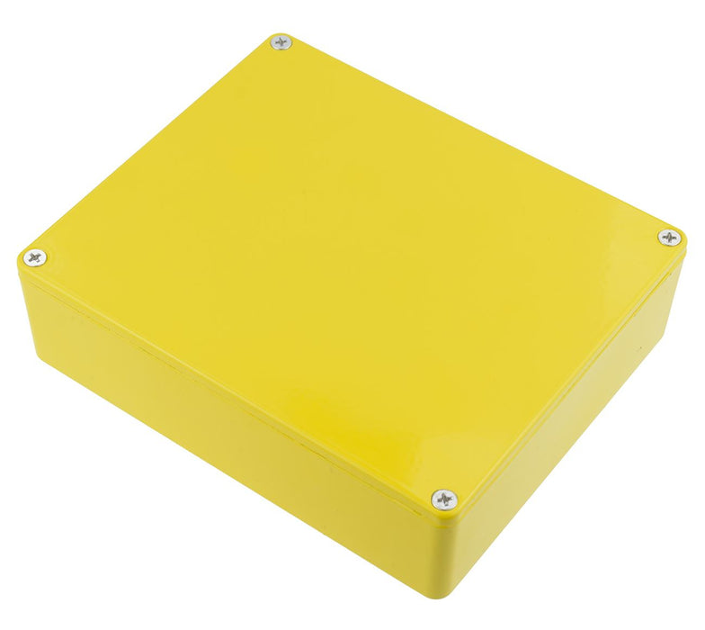 1590XXYL Hammond Yellow Diecast Enclosure Stompbox 145 x 121 x 39mm