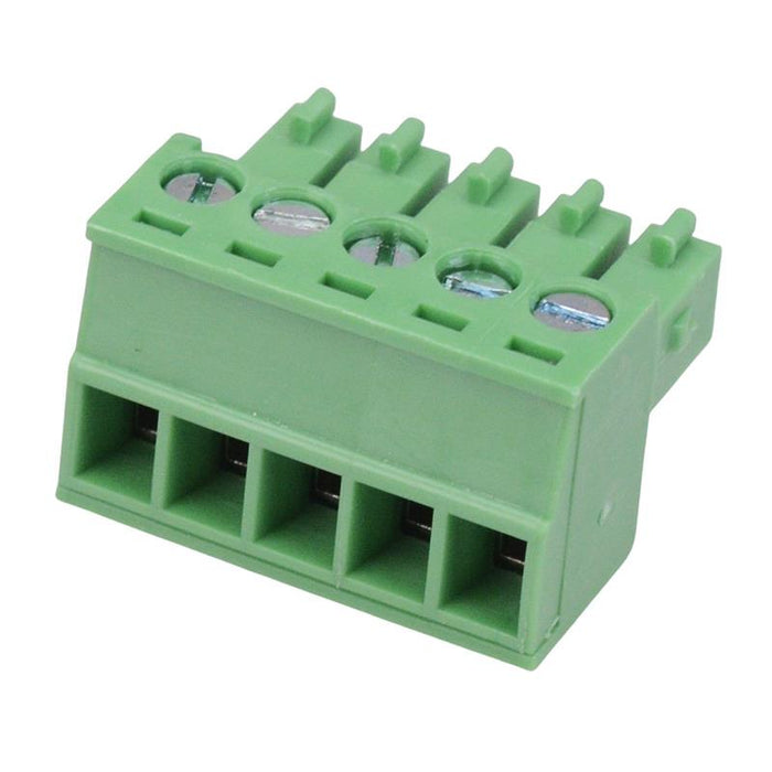 5-Way 3.5mm Right Angle Pluggable Terminal Block 8A 300V