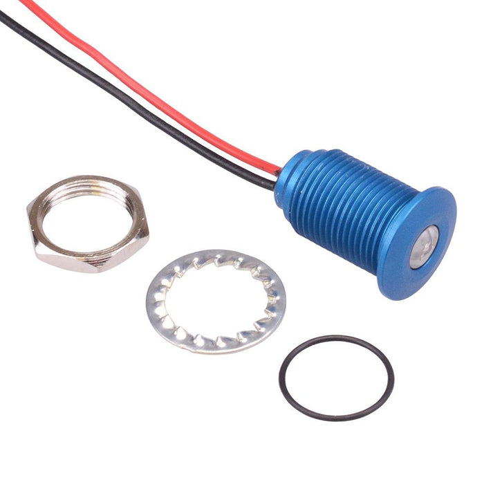 Q10F5ABXXSB12E Super Bright Blue 10mm 12VDC LED Panel Indicator IP67 APEM