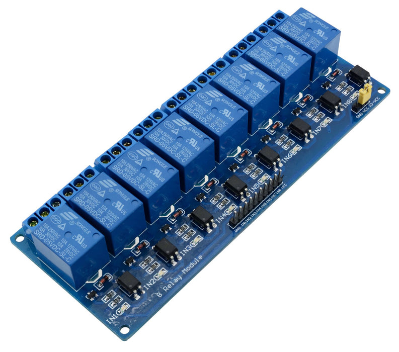 12V 8-Channel Relay Board Module High/Low Trigger