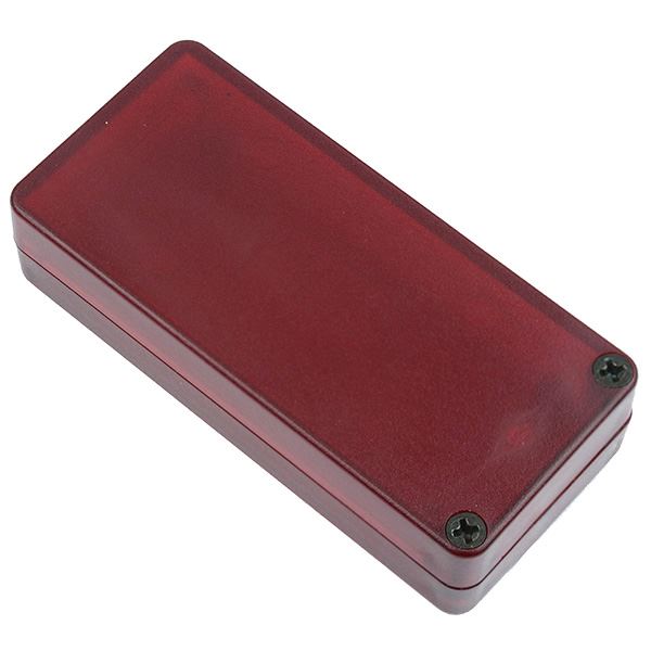 1551CTRD Hammond Translucent Red Subminiature Enclosure 65 x 30 x 15.5mm