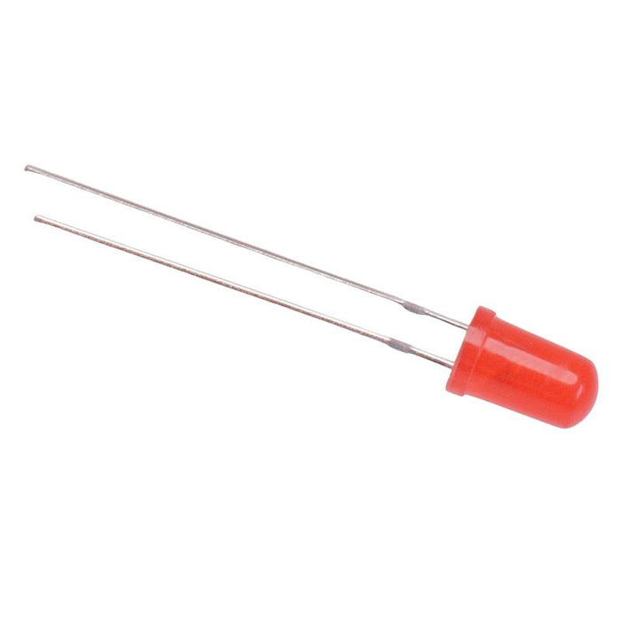 Red 5mm Diffused Round LED 60° 300mcd