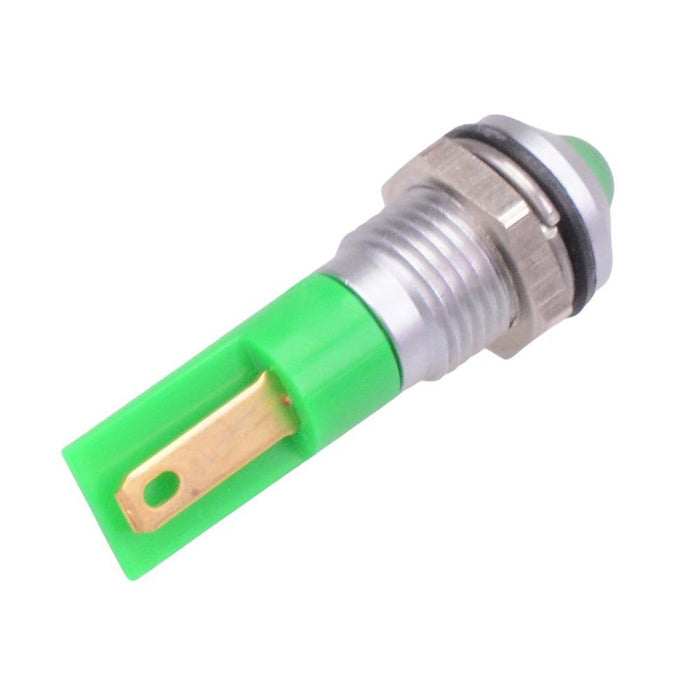 Q8P9GXXG28E Green Prominent 8mm 28VDC LED Panel Indicator IP67 APEM