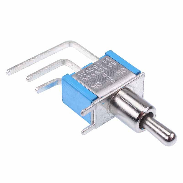 On-Off-On Miniature Vertical PCB Toggle Switch SPDT