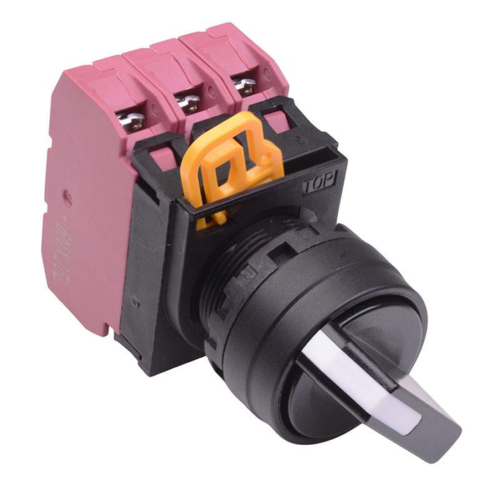 IDEC 22mm 2 Position Maintained Selector Switch 3NC IP65 YW1S-2E03
