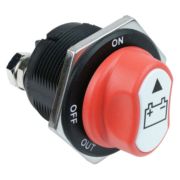 Red Off-On Battery Switch SPST 200A 32V DC SCI A23-8B