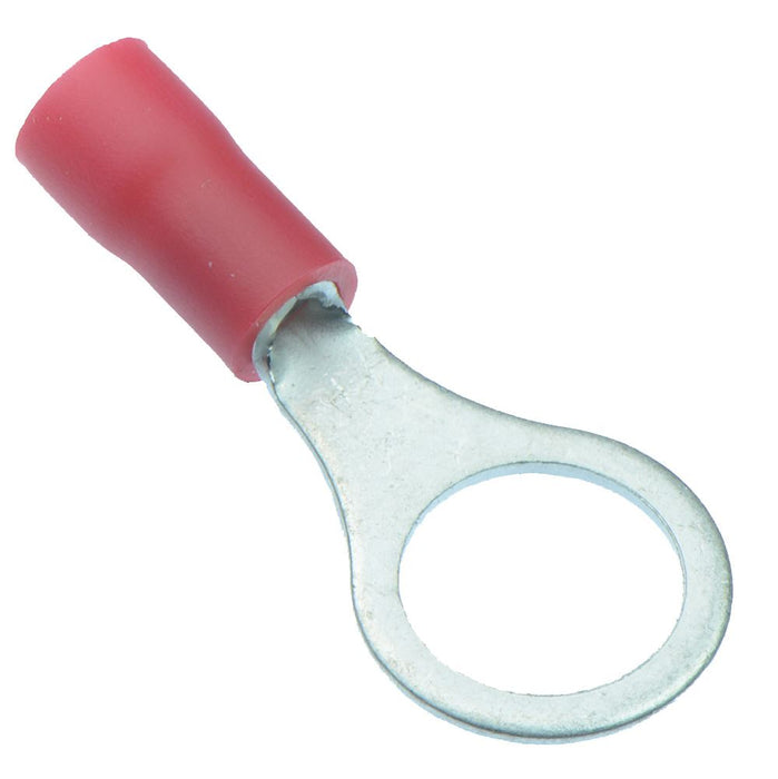 Red 8.4mm Insulated Crimp Ring Terminal (Pack of 100)