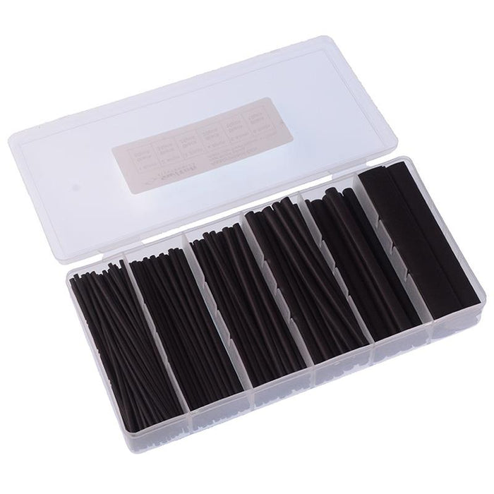 160pcs Black Heat Shrink Assortment 2:1