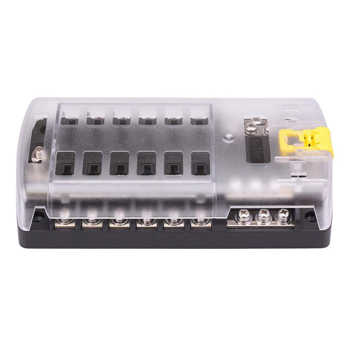 12 Way Automotive Standard Blade Fuse Box with Negative Busbar 100A