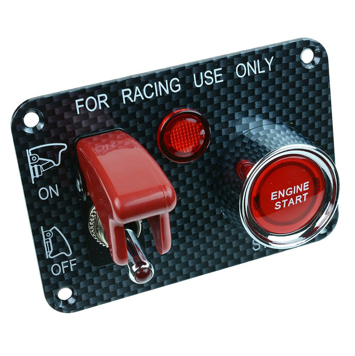 Red Automotive Control Panel Start Switch 12V DC SCI R18-Q1A-23B423L3R17100L