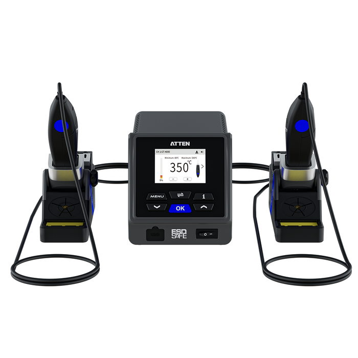 GT-6120C 130W Intelligent Dual Channel Soldering Station ATTEN