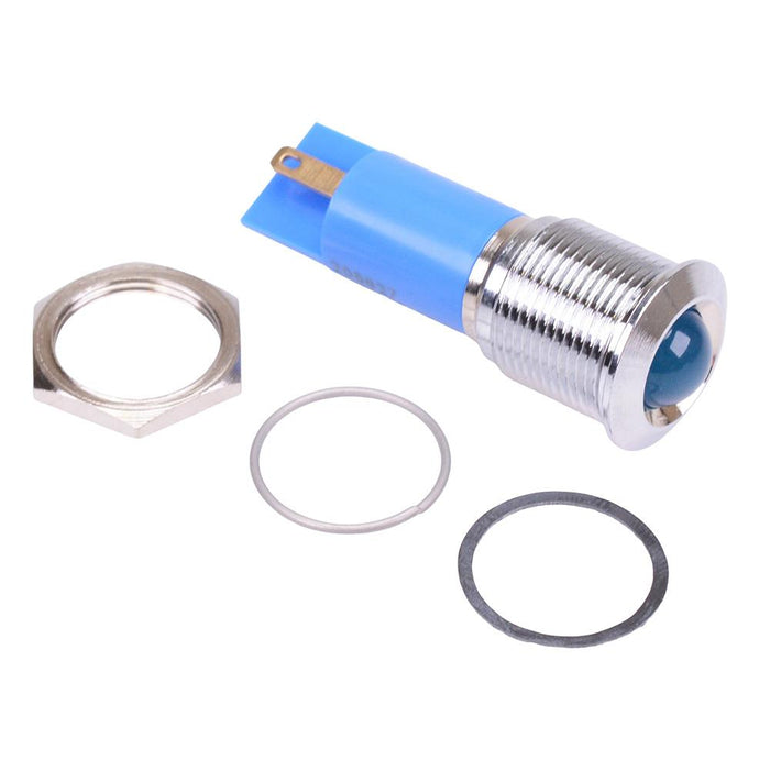 Q16P1CXXB130E Blue Prominent 16mm 130VAC LED Panel Indicator IP67 APEM