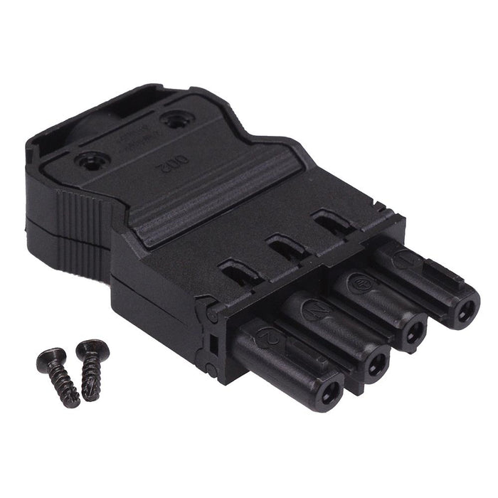 4 Pole Female Lighting Connector 16A 600V