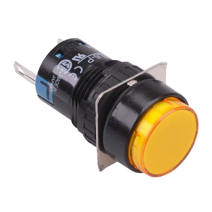 AL6M-P1PY Yellow 16mm 5VDC Round Pilot Light IP65 IDEC