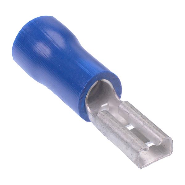 Blue 2.8mm Female Spade Crimp Connector (Pack of 100)