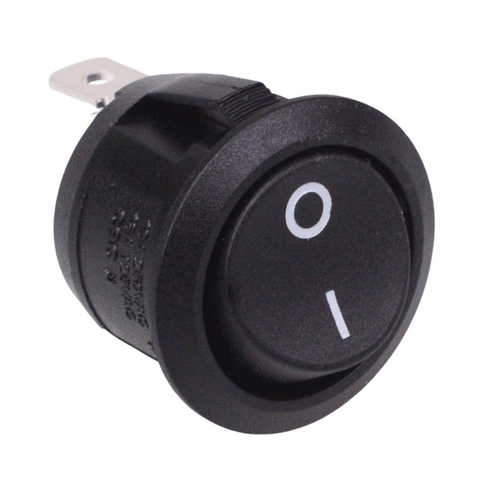 Off-(On) Momentary 20mm Round Rocker Switch SPST 10A R13-112F-02-BB-2D