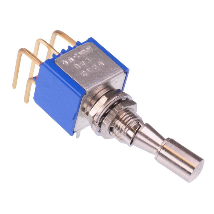 5242WADB-14VX386 APEM On-On Locking 6.35mm Miniature Toggle Switch DPDT 4A 30VDC