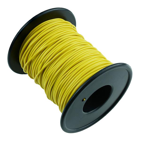Yellow 16/0.2mm Stranded Copper Cable 50M