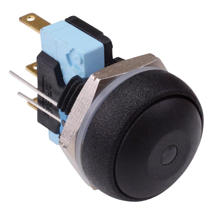 IRR7Z222L0B APEM Blue LED Black Button Round 16mm Momentary Push Button Switch SPDT 5A IP67