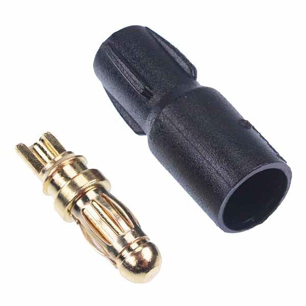 Male SH3.5 Gold Plated Bullet Connector 20A Amass