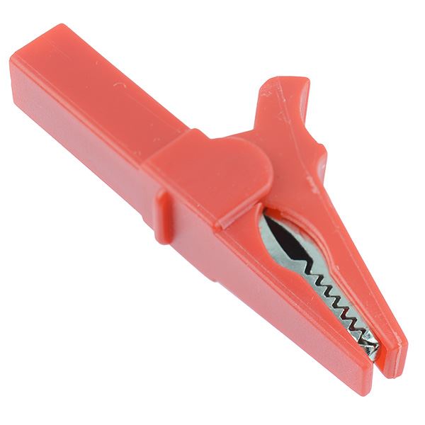 Red Insulated 55mm Crocodile Clip Connector 20A