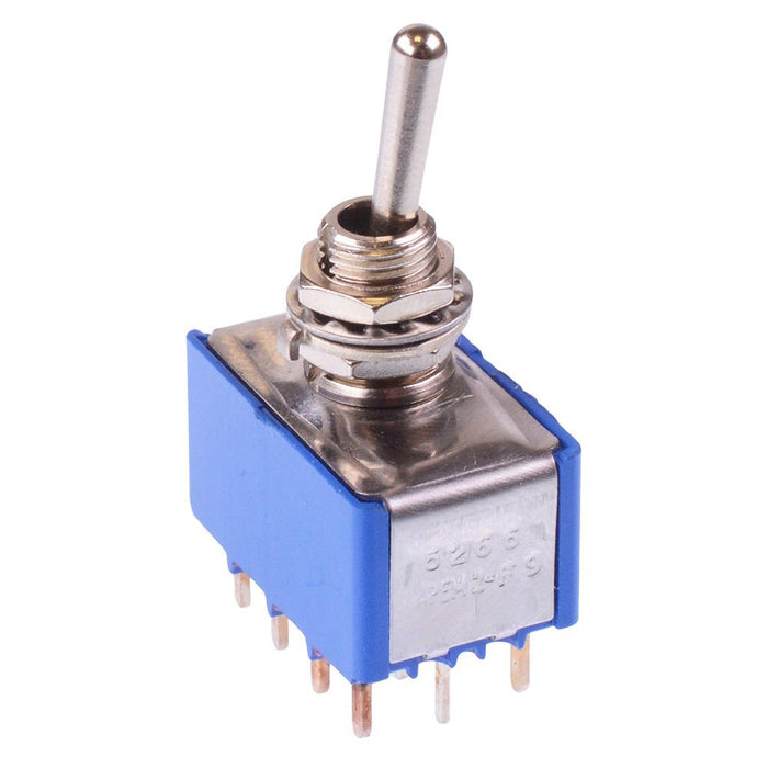5266AB APEM On-On 6.35mm Miniature Toggle Switch 4PDT 4A 30VDC